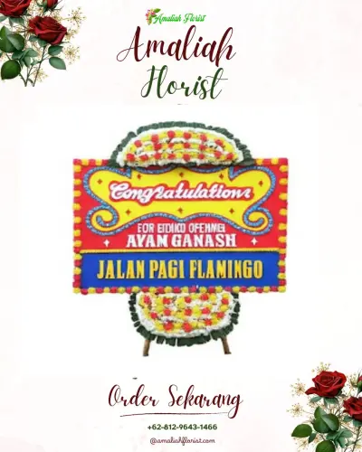 Bunga Papan Congratulation di Tomajiko